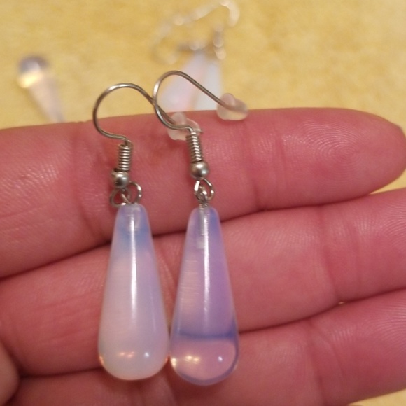 Ocean Holographic Translucent Dangle Earrings - Picture 4 of 4